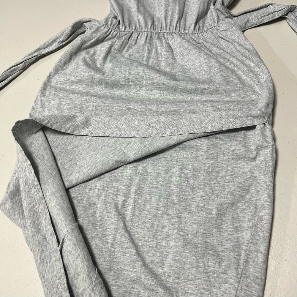 Smash + Tess Rebecca Wrap Dress Heather Grey - Picture 6 of 11